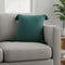 20" Green Cotton Throw Pillow Cover