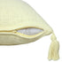 20" Yellow Cotton Throw Pillow Cover