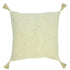 20" Yellow Cotton Throw Pillow Cover