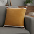 20" Orange White And Black Striped Cotton Throw Pillow Cover