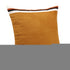 20" Orange White And Black Striped Cotton Throw Pillow Cover