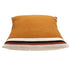 20" Orange White And Black Striped Cotton Throw Pillow Cover