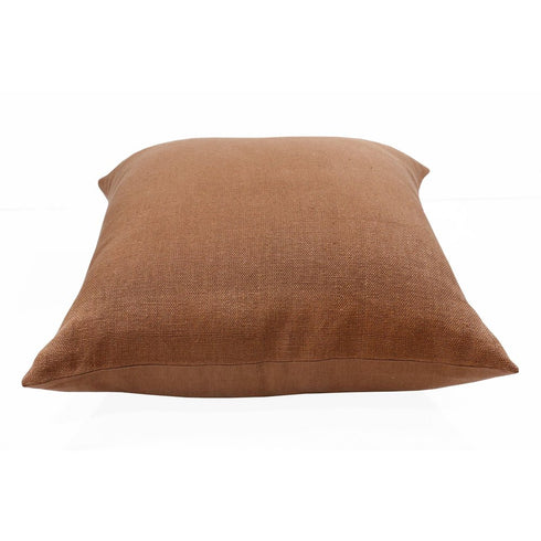 18" Brown Linen Throw Pillow Cover