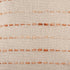 20" Ivory And Orange Striped Cotton Blend Throw Pillow Cover with Tassels