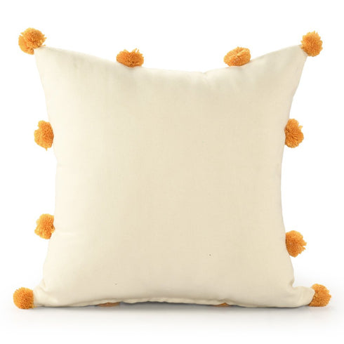 20" Beige And Orange The Beach Is Where I Belong Beach Throw Pillow Cover
