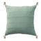 18" Green Cotton Throw Pillow Cover