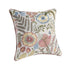20" Ivory Slate Blue Terra Cotta And Sage Floral Cotton Throw Pillow Cover