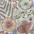 20" Ivory Slate Blue Terra Cotta And Sage Floral Cotton Throw Pillow Cover
