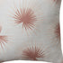 18" Coral And Off White Floral Throw Pillow