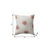18" Coral And Off White Floral Throw Pillow