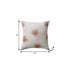 22" Coral And Off White Floral Throw Pillow