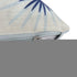 22" Navy Blue And White Floral Throw Pillow