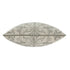 24" Sage And Ivory Damask Recycled Poly Linen Throw Pillow