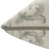 24" Sage And Ivory Damask Recycled Poly Linen Throw Pillow