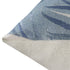 20" Blue And Ivory Floral Cotton Throw Pillow
