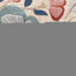 24" Ivory Slate Blue Terra Cotta And Sage Floral Cotton Throw Pillow