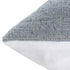 24" Blue And Ivory Striped Linen Blend Throw Pillow