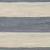 24" Blue And Ivory Striped Linen Blend Throw Pillow