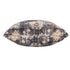 18" Navy Blue And Beige Floral Throw Pillow