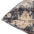 18" Navy Blue And Beige Floral Throw Pillow