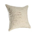 24" Ivory And Beige Wool Throw Pillows