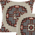 Set of Two 18" Brown And Beige Geometric Cotton Throw Pillows