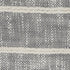 Set of Two 20" Gray And Pink Striped Cotton Throw Pillows with Fringe