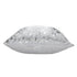 Set of Two 20" White And Silver Cotton Throw Pillows