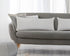 Set of Two 14" X 36" Gray Lumbar Cotton Throw Pillows
