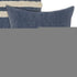 Set of Two 20" Blue And White Striped Cotton Throw Pillows with Tufts
