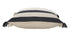 Set of Two 20" Blue And White Striped Cotton Throw Pillows with Fringe