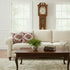 Set of Two 20" Red And White Geometric Cotton Blend Throw Pillows