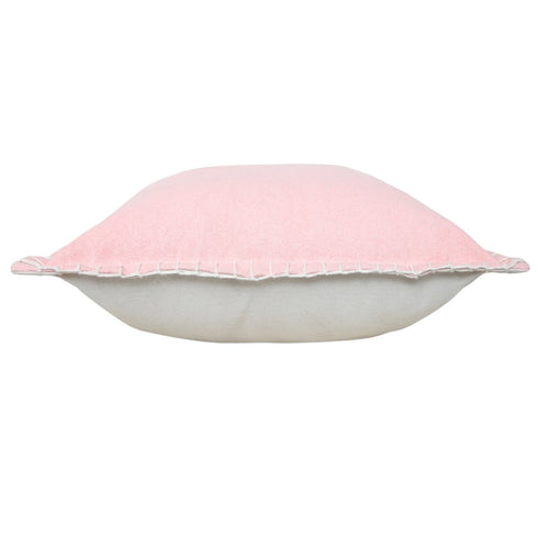 Set of Two 20" Pink Cotton Throw Pillows