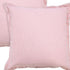 Set of Two 20" Pink Cotton Throw Pillows
