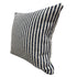 Set of Four 22" Blue And White Striped Cotton Throw Pillows