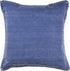 Set of Four 24" Blue Cotton Throw Pillows