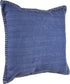 Set of Four 24" Blue Cotton Throw Pillows