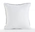 Set of Four 18" Gray And White Geometric Cotton Throw Pillows