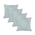 Set of Four 18" Pale Aqua Diamond Cotton Throw Pillow Covers