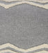 Set of Two 20" Off White And Gray Geometric Cotton Throw Pillows with Tufts