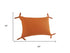 Set of Two 16" X 24" Orange Lumbar Cotton Throw Pillows