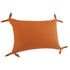 Set of Two 16" X 24" Orange Lumbar Cotton Throw Pillows