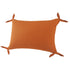 Set of Two 16" X 24" Orange Lumbar Cotton Throw Pillows