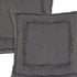 Set of Two 20" Dark Gray Geometric Cotton Throw Pillows