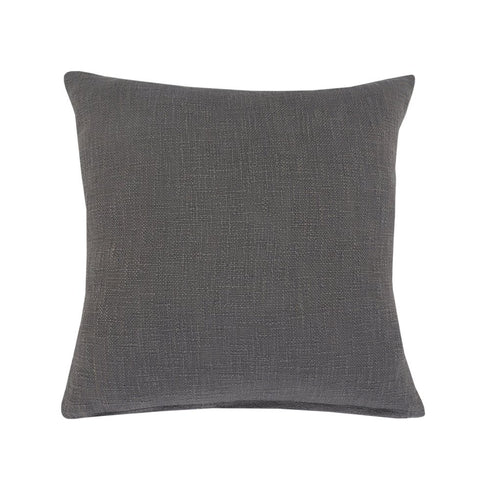Set of Two 20" Dark Gray Geometric Cotton Throw Pillows