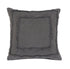 Set of Two 20" Dark Gray Geometric Cotton Throw Pillows