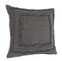 Set of Two 20" Dark Gray Geometric Cotton Throw Pillows