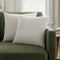 Set of Two 20" Beige And Natural Striped Cotton Throw Pillows