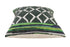 Set of Two 20" Green And Ivory Geometric Cotton Blend Throw Pillows
