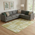 9' X 12' Sage And Ivory Abstract Washable Area Rug With UV Protection